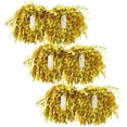 thumbnail image 1 of COOPHYA 12Pcs Cheerleading Pom Golden Metal Flat Handle for Cheerleaders Sports Meeting 33x1.3in, 1 of 8