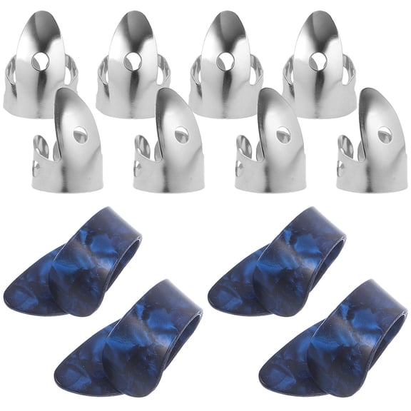 COOPHYA 12Pcs Cool Guitar Picks White Celluloid Protect Fingers for Beginners