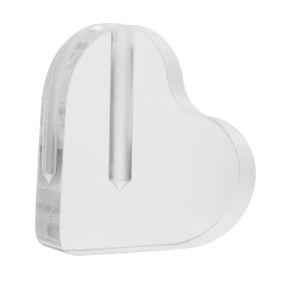 COOPHYA 1Pack Heart Shape Rose Holder Acrylic Clear Flower Container Modern Design for Home Decor