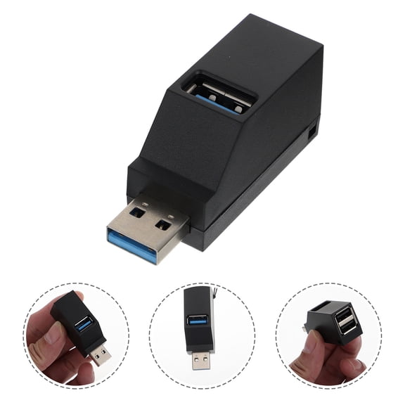 COOPHYA 1Pack Simple Design USB Hub 3 Ports Splitter 5.3x0.98x0.79in