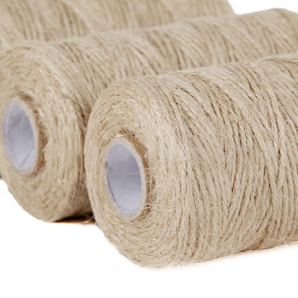 Twine Rope Color COOPHYA 1Pack Twine for Crafts Wedding Cord Natural Jute Twine Rope ...