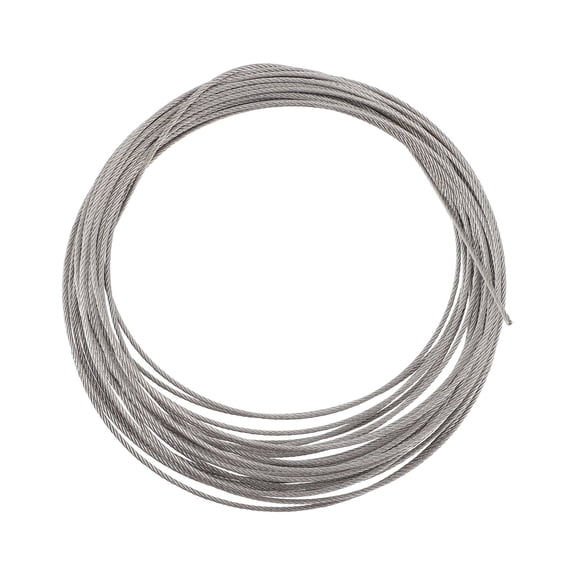 COOPHYA 1Pack Wire Rope for Chandeliers and Clotheslines Silver 10M