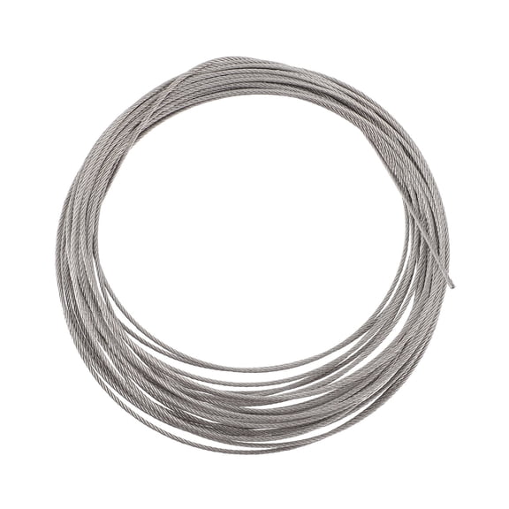 COOPHYA 1Pack Wire Rope for Chandeliers and Clotheslines Silver 10M