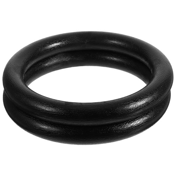 COOPHYA 1Pair Black Exercise Rings for Pullups Pushups and Muscle Strength Training