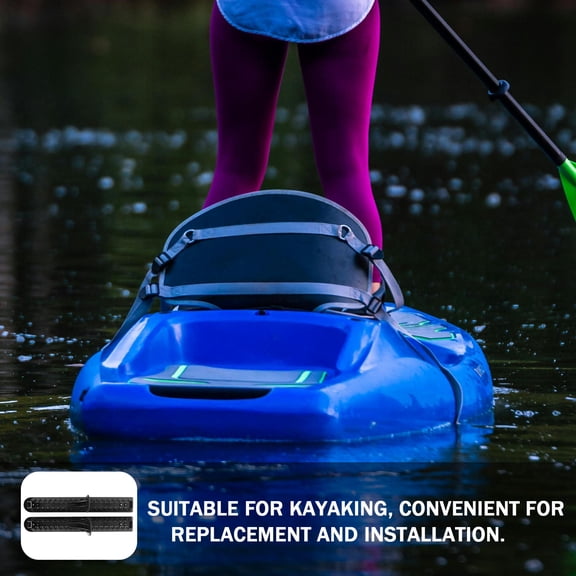 COOPHYA 1Pair Kayak Foot Pegs Black Portable Foot Support Pedal for Inflatable Boats and River Rafts