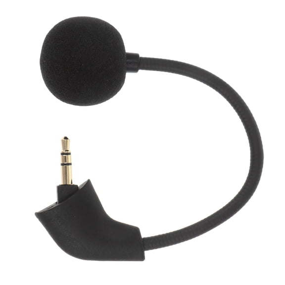 COOPHYA 1Pc Black Gaming Headset Microphone with in-Line Noise Reduction and Flexible Boom for Home Use
