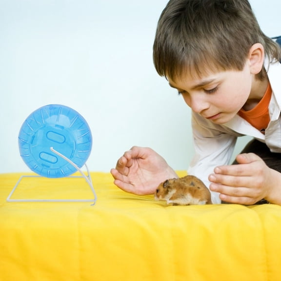 COOPHYA 1Pc Blue Pet Running Ball with Non Slip Stripes for Hamster Squirrel Exercise and Stress Relief