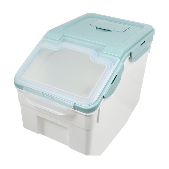 COOPHYA 1Pc Pet Food Bucket Blue Sealed Storage Container Durable Moisture Resistant