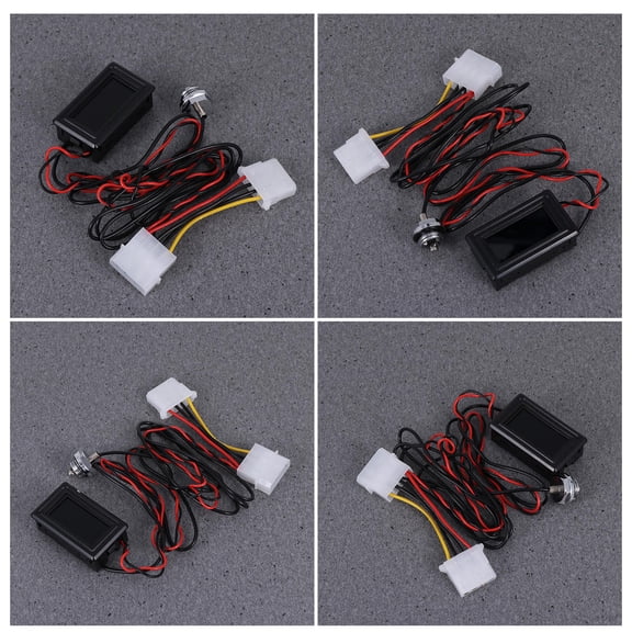 COOPHYA 1Pcs Black Digital Temperature Monitor with for Computer Builders and Enthusiasts