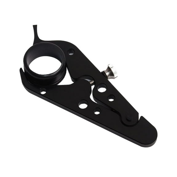 COOPHYA 1Pcs Black Metal Throttle Clamp for Motorcycle Cruise Control 13.5x4.5x4Cm