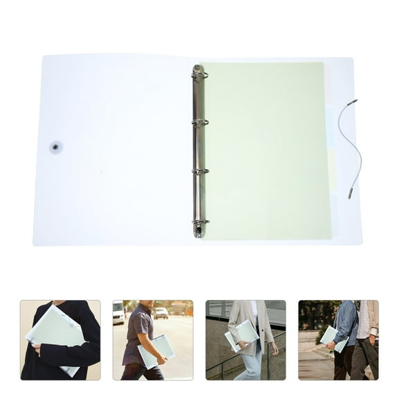 COOPHYA 1Pcs Blue Notebook Binders with Elastic Strap Design for 11.6x9.6x1.6in