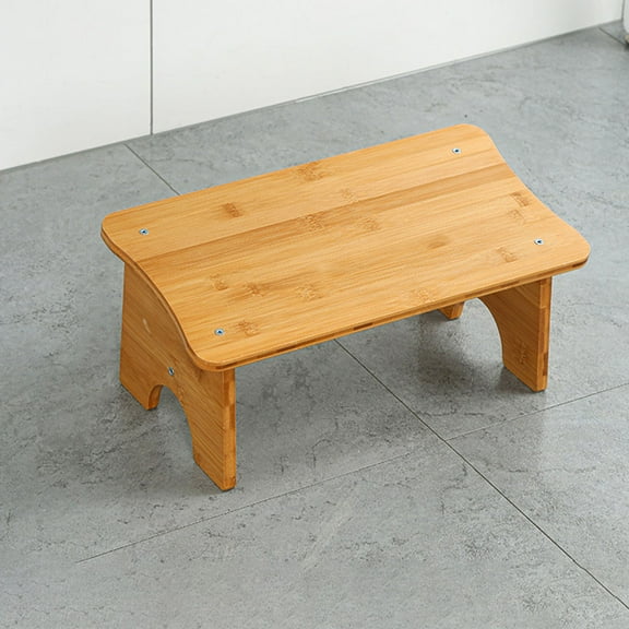 COOPHYA 1Pcs Chocolate Small Step Stool for Home and Workplace Ergonomic Seating