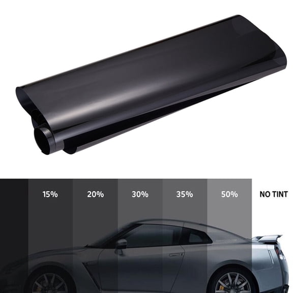 COOPHYA 1Set Black Car Tint Window Film for Other Places Heat Reduction 118.11 * 19.69 in