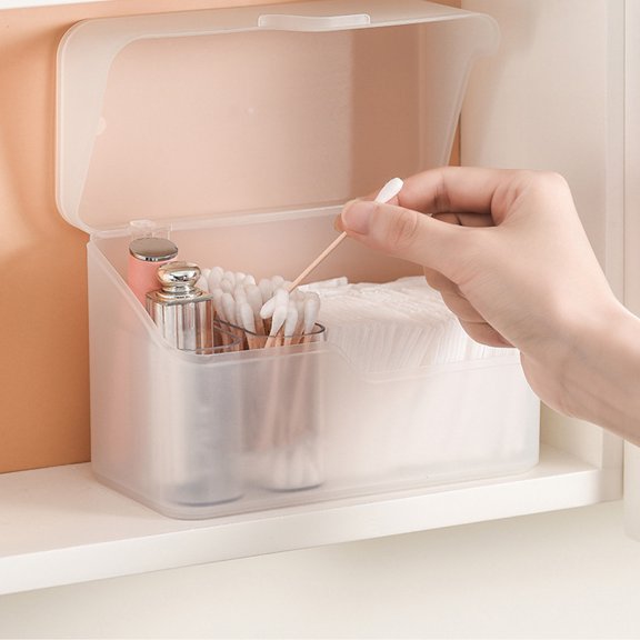 COOPHYA 1Set Cosmetic Storage Container Clear Box with Classified Sections for Accessories