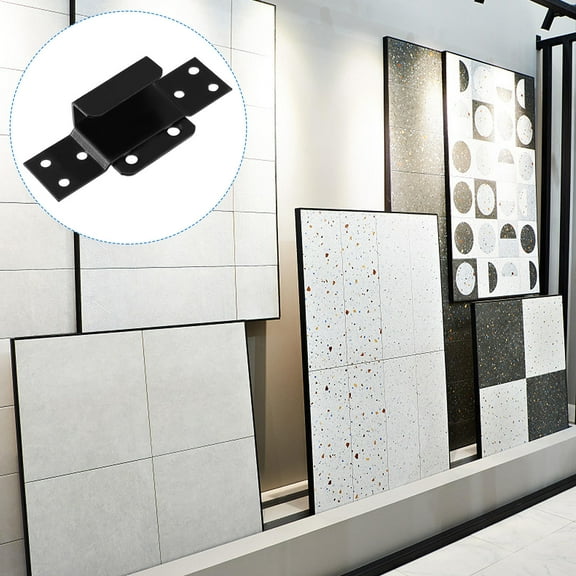 COOPHYA 1Set Door Barricade Brackets for House Garage 3.82X0.98X0.79in