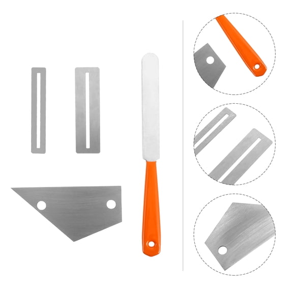 COOPHYA 1Set Guitar Sanding and Grinding File Tool with Leveling Ruler and Protector for Fret Repair