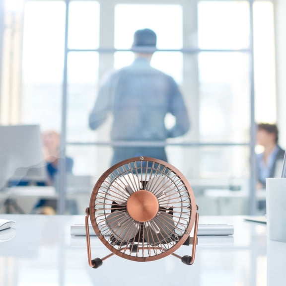 COOPHYA 1Set Silent Desk Fan 4 Inch Square Shape for Office Use Low Noise Portable