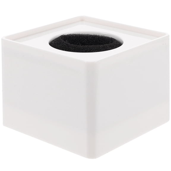 COOPHYA 1Set Square Cube Shaped Microphone White ABS Plastic for Professional Interview Microphone 2.8x2.8x2in