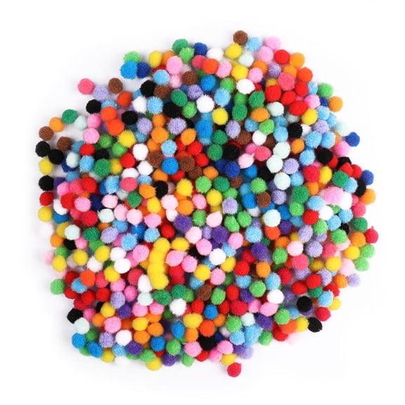 COOPHYA 2000Pcs Crafts Fuzzy Pompoms Balls Assorted Color Diy Accessory for Wedding Decoration Home Decoration