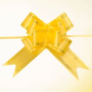 COOPHYA 20Pcs Decorative Pull Bows Yellow String Knot Ribbon for Wedding and Holiday Use