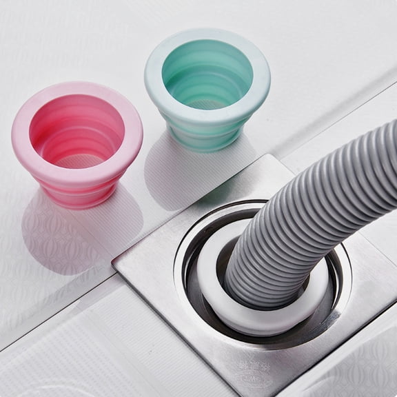 COOPHYA 20Pcs Drain Hose Plug Sealing Rings Silicone Circular for Toilets Bathrooms Kitchens Offices