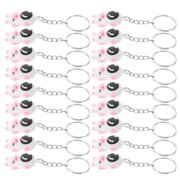COOPHYA Space Astronaut Keychains Set of 24 Soft Rubber Collectible Novelty Accessories