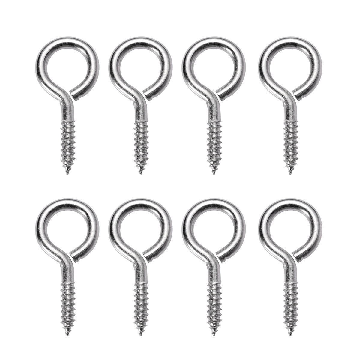 COOPHYA 25Pack Carbon Steel Screw Eye Pin for Artists 1.6x0.5x0.2in ...