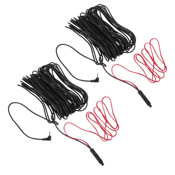 COOPHYA 2Pcs Backup Camera Wire Extension for Car Recorder with Rear Pull Design Black