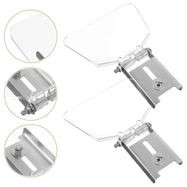 Eye Shields For Bench Grinder, Bench Grinder Safety Guards Shields Stainless Steel Guard Eyeshield Replacement Kit Angle Grinder Protective Cover Eye Face Protection Shield For 125 150 200 250 2Pcs