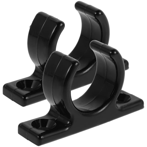 COOPHYA 2Pcs Black Nylon Oar Holder for Boats Secure Paddle Clips Practical Paddle Keeper