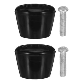 COOPHYA 2-Pack Black Roller Skate Toe Stops Replacement Plastic Brake Parts for Quick and Stopping