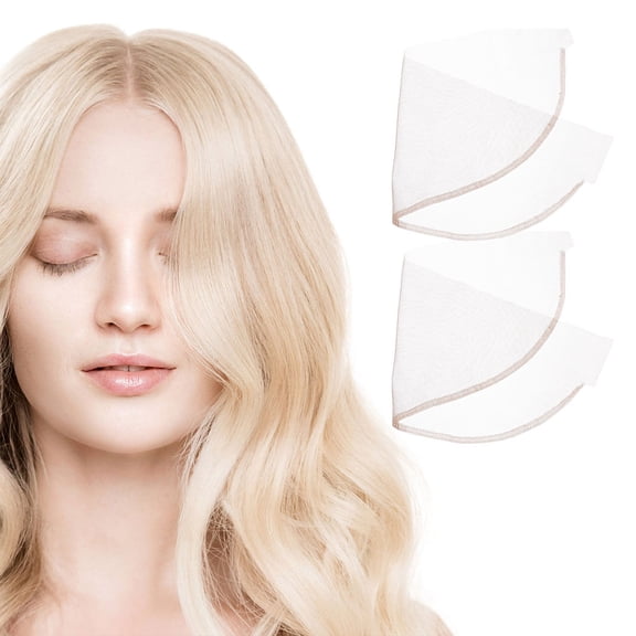 COOPHYA 2Pcs Brown Lace Wig Net Base Soft Comfortable Breathable Ventilating Frontal Closure