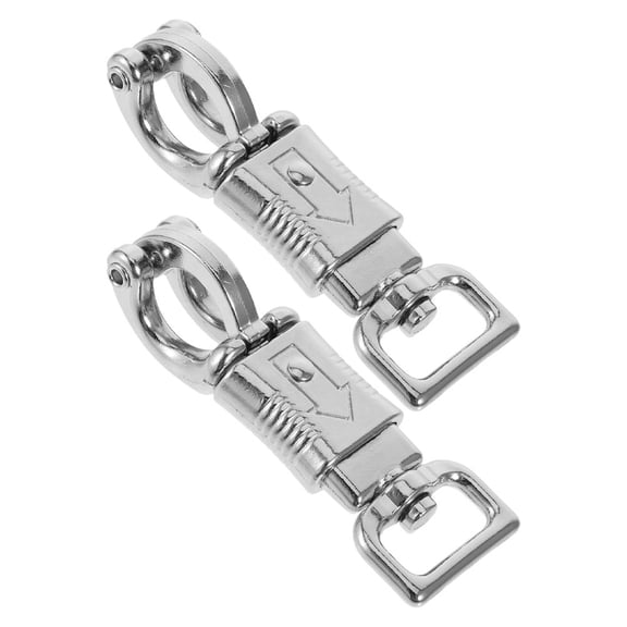 COOPHYA 2Pcs Durable Quick Release Metal Hooks for Equestrian Training and Harness Use