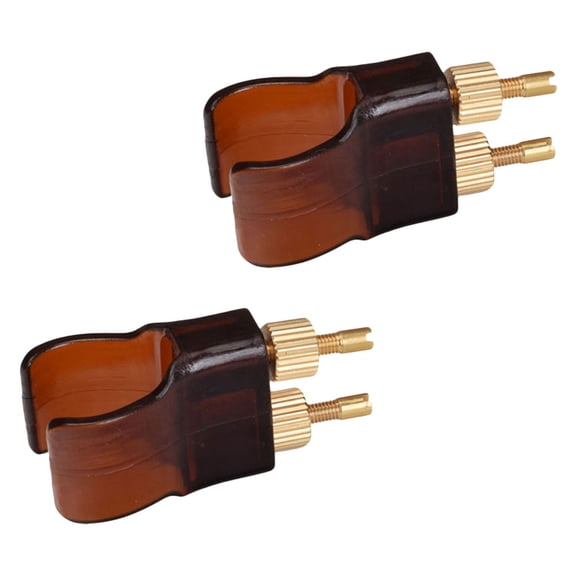 COOPHYA 2Pcs Erhu Fine Tuners H62 Brass Plastic Steel Abs For String Adjustment And Tone Stabilization