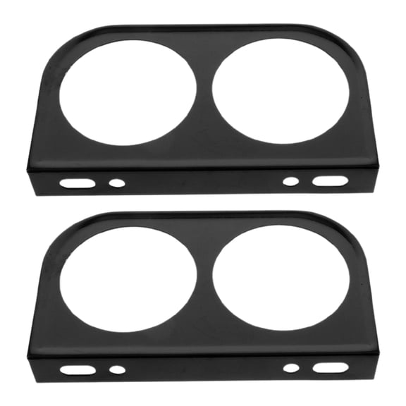 COOPHYA 2-Pack 52mm Dual Gauge Mount Panel for Car, Black Instrument Bracket with Tool-Free Easy Installation