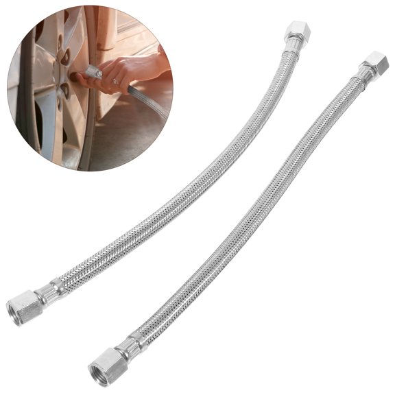COOPHYA 2Pcs High Pressure Air Compressor Replacement Hose Steel Wire Exhaust Tube Easy Installation