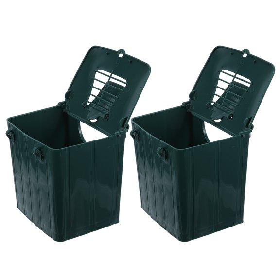 COOPHYA 2Pcs Olive Green Budgie Nesting Box Designed for Optimal Breeding and Monitoring