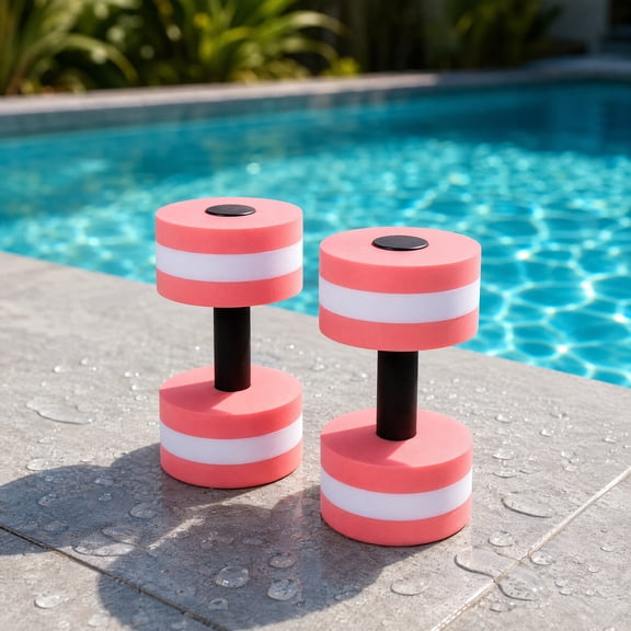 COOPHYA Set of Water Barbells for Pool Exercise, Aqua Aerobics, and Water Workout Dumbbells