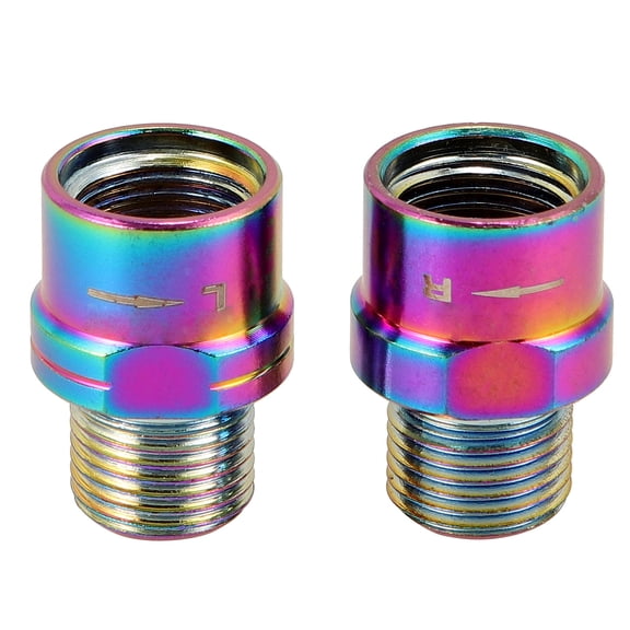 COOPHYA 2Pcs Portable Aluminium Alloy Pedal Extenders Bike Accessory Comfortable Leg Position