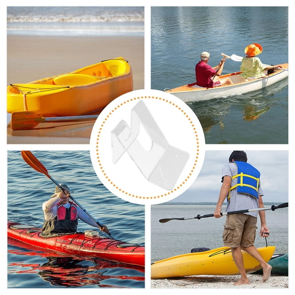 COOPHYA 2Pcs Transparent Acrylic Wall Mount Storage Holder For Kayak Paddle