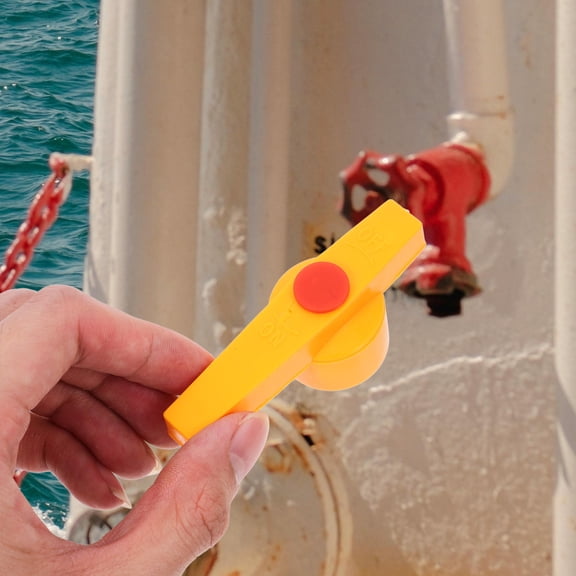 COOPHYA 2Pcs Water Valve Handle Replacement Plastic Yellow Lever Handle for Professionals