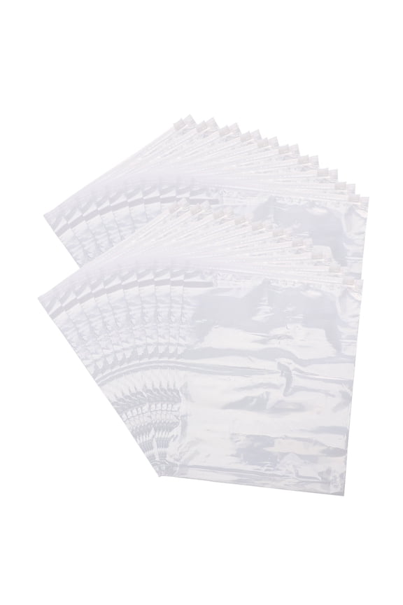 30 Transparent Zippered Pouch for Travel and Underwear 25x9.8in