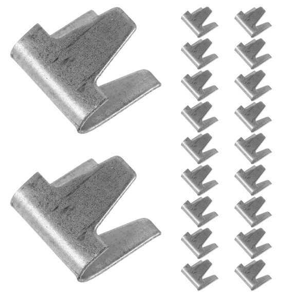 COOPHYA 300Pcs Wire Fence Mounting Clips Plated Silver with Optimized Angle for Quick Animal Cage Installation