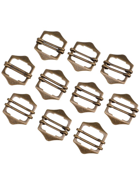 30 Pieces Antique Bronze Adjustable Vest Back Belt Buckles for Crafting and Sewing Projects
