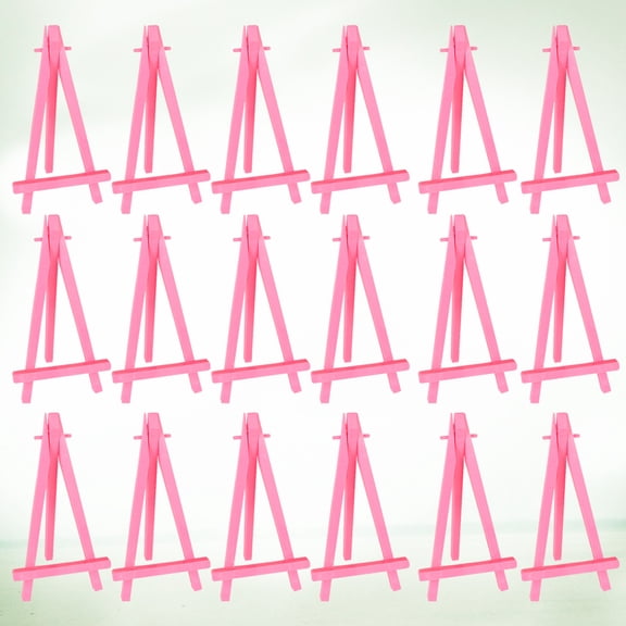 COOPHYA 30-Piece Triangle Frame Easel Plastic Tabletop Display Stands for Photos and Artwork