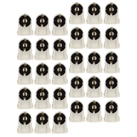 COOPHYA 30pcs lamp holder socket adapter ABS white for lighting fixtures home office