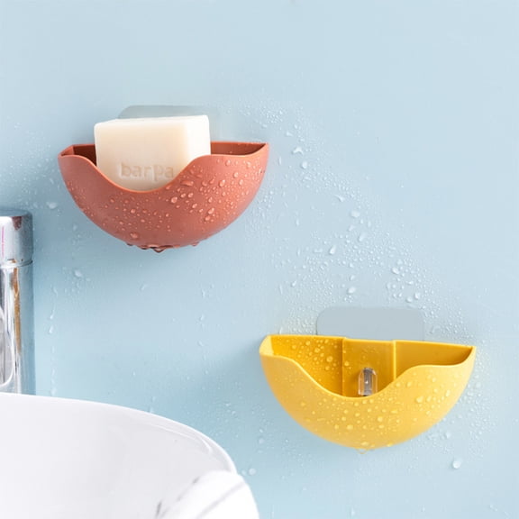 COOPHYA 3Pcs Decorative Soap Dish Square Abs Punch Free Design For Bathroom Use