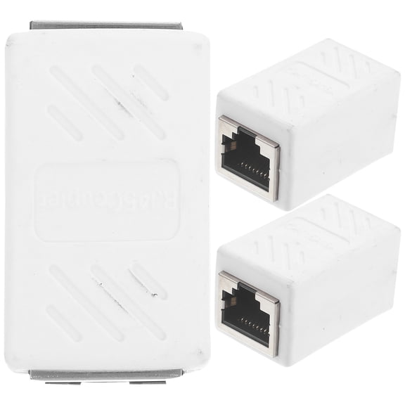 COOPHYA 3Pcs Right Angle Ethernet Adapter Abs Zinc Alloy Connector for Network Administrators