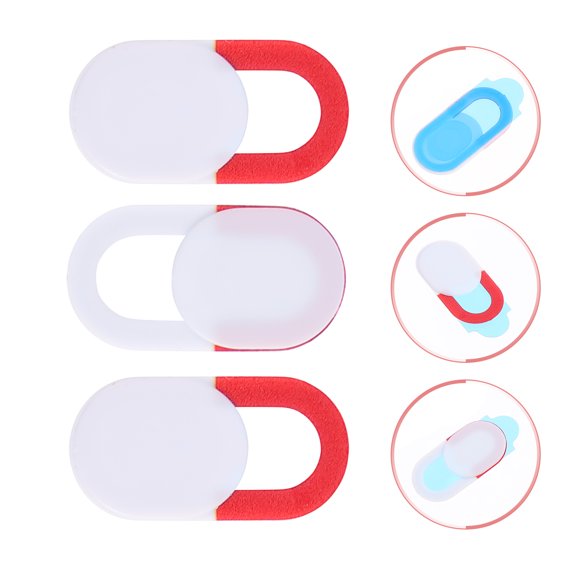 COOPHYA 3Pcs Webcam Protection Patch Red Privacy Cover for Phone Laptop Tablet Reliable