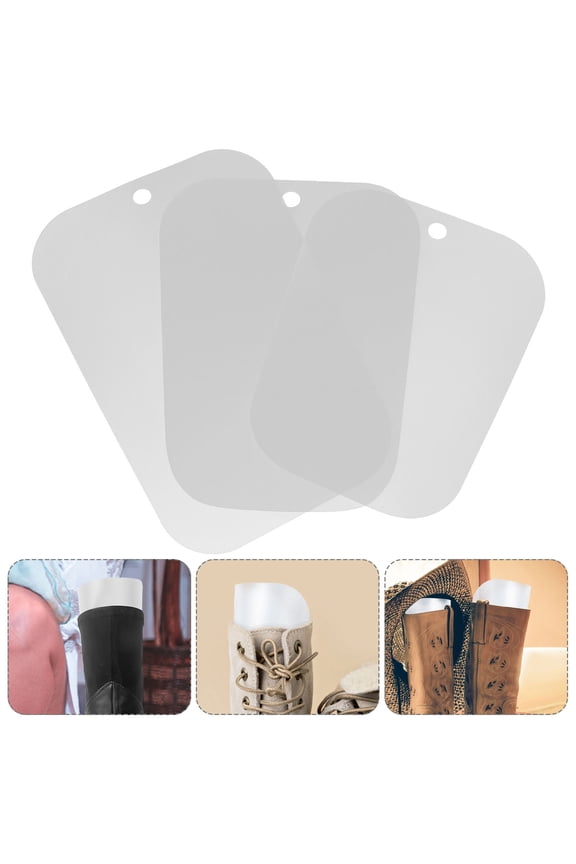 4Pairs Boot Form Inserts White Plastic Boot Stand Up Support for Shoe Maintenance